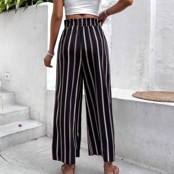 Striped PaperBag Pants - Picture 4 of 5